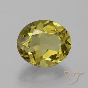 Apatite Jaune moyen naturelle ovale, 6.65 ct, VS