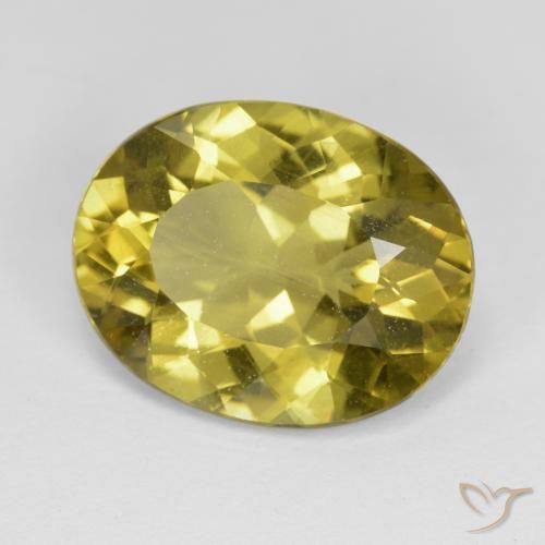 Apatite Jaune brunâtre naturelle ovale, 7.06 ct, VS