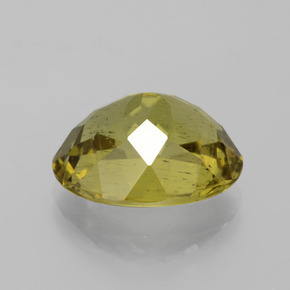 Apatite Vert Doré naturelle Coupe ovale, 7.06 ct, VS-SI