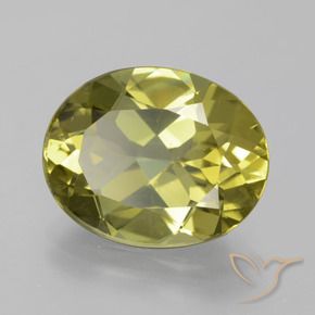 Apatite Jaune moyen naturelle ovale, 7.34 ct, VS