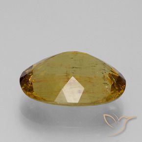 Apatite Brun doré naturelle Coussin, 7.92 ct, VS-SI