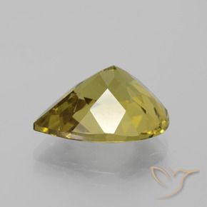 Apatite Jaune moyen naturelle En forme de poire, 7.75 ct, VS