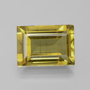 Apatite Jaune automnal naturelle Baquette, 8.30 ct, VS