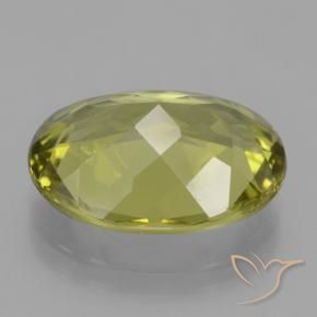 Apatite Jaune terreux naturelle ovale, 9.60 ct, VS