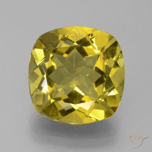 9.42ct Naturel Jaune Dijon Apatite, Coussin, VS