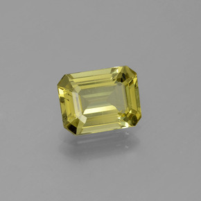 Apatite Vert Doré naturelle Taille émeraude, 1.69 ct, VS-SI