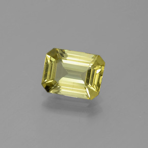 Apatite Vert Doré naturelle Taille émeraude, 1.69 ct, VS-SI