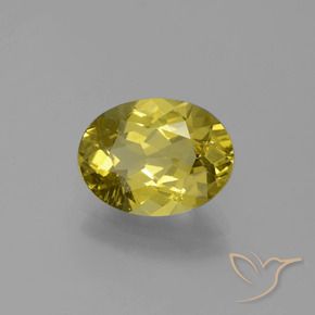 Apatite Jaune moyen naturelle Coupe ovale, 2.44 ct, VS-SI