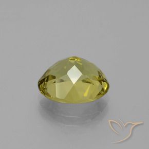 Apatite Jaune foncé naturelle ovale, 4.18 ct, VS