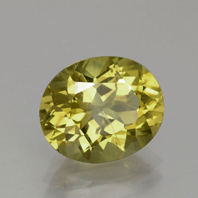 Apatite vert naturelle coupe ovale, 3,42 ct, VS-SI