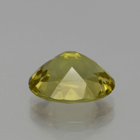 Apatite vert naturelle coupe ovale, 3,42 ct, VS-SI
