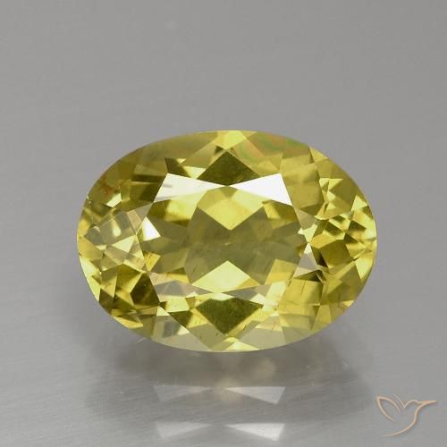 3.22ct Naturel Jaune moyen Apatite, ovale, VS