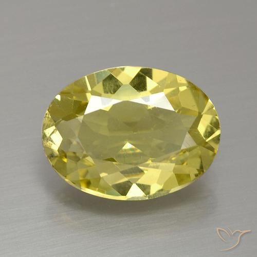 2.91ct Naturel Jaune moyen-léger Apatite, ovale, VS