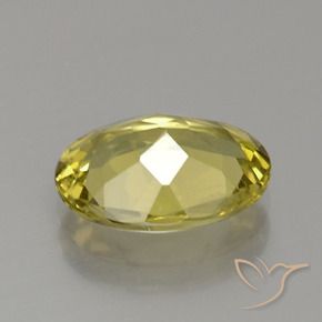 Apatite Jaune moyen-léger naturelle ovale, 2.91 ct, VS