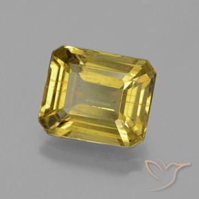 Apatite Or naturelle Octogone / coupe Émeraude, 4.46 ct, VS