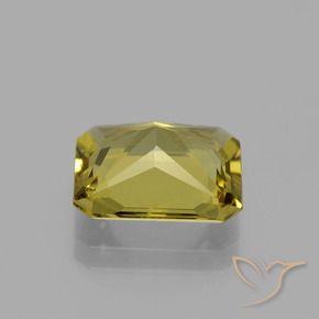 Apatite Brun doré naturelle Octogone / coupe Émeraude, 4.08 ct, VS