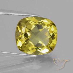 Apatite Or moyen naturelle Coussin, 5.57 ct, VS