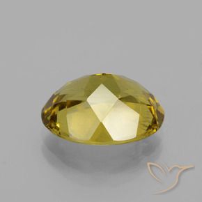 Apatite Jaune automnal naturelle ovale, 5.95 ct, VS