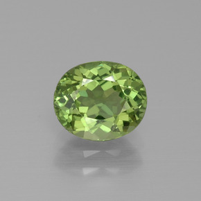 Apatite Vert naturelle Coupe ovale, 1.42 ct, VVS-VS