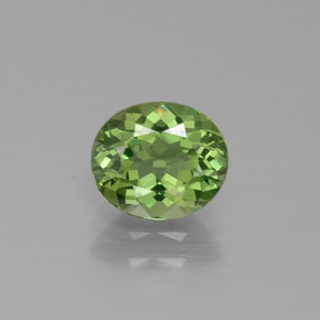 Apatite Vert naturelle Coupe ovale, 1.25 ct, VVS