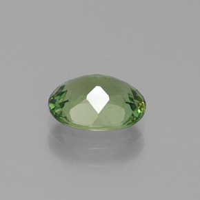 Apatite vert naturelle coupe ovale, 1,39 ct, VVS-VS