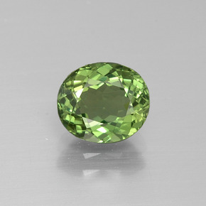 Apatite Vert moyen naturelle Coupe ovale, 1.49 ct, VS
