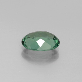 Apatite vert naturelle coupe ovale, 1,20 ct, VVS-VS
