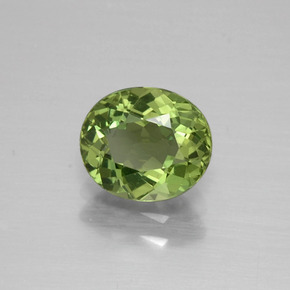 Apatite Vert naturelle Coupe ovale, 1.38 ct, VVS