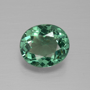 Apatite Vert naturelle Coupe ovale, 1.53 ct, VS