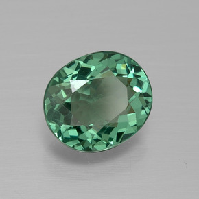 Apatite Vert naturelle Coupe ovale, 1.53 ct, VS