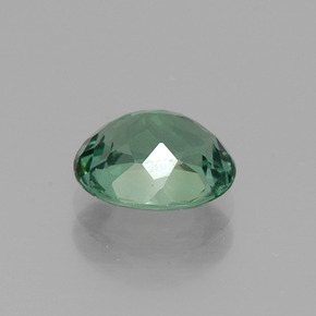 Apatite vert naturelle coupe ovale, 1,36 ct, VVS-VS