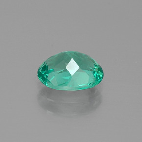 Apatite vert naturelle coupe ovale, 1,33 ct, VS