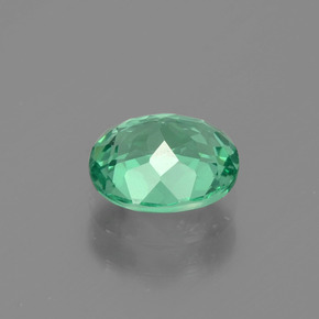 Apatite vert naturelle coupe ovale, 1,17 ct, VVS-VS