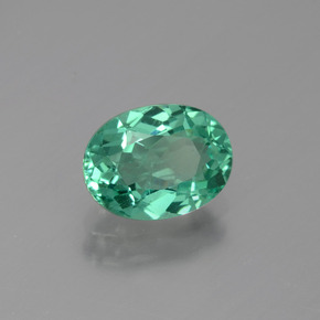 Apatite Vert naturelle Coupe ovale, 1.47 ct, VVS-VS