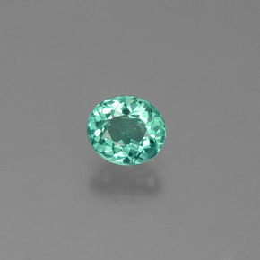 Apatite Vert naturelle Coupe ovale, 0.46 ct, VS