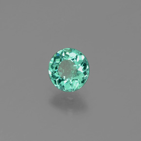 Apatite Vert naturelle Coupe roude, 0.57 ct, VVS-VS