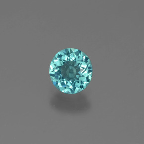 Apatite Bleu vert naturelle Coupe roude, 0.61 ct, VS