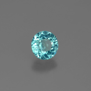 Apatite Bleu vert naturelle Coupe roude, 0.61 ct, VS