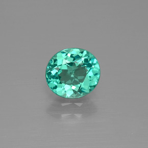 Apatite Vert naturelle Coupe ovale, 1.10 ct, VVS-VS