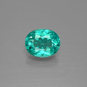 Apatite Vert naturelle Coupe ovale, 1.74 ct, VVS