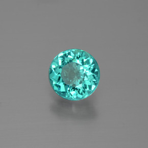 Apatite Bleu vert naturelle Coupe roude, 0.88 ct, VS
