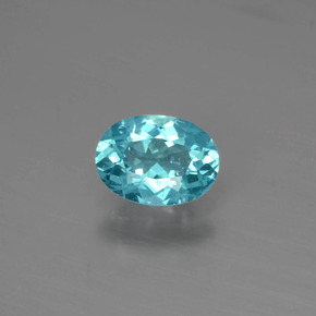 Apatite Bleu naturelle Coupe ovale, 0.84 ct, SI