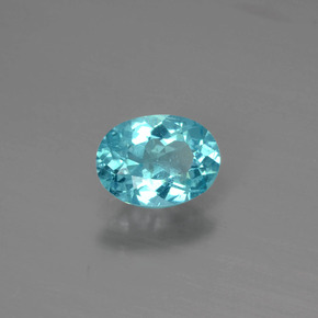 Apatite Bleu naturelle Coupe ovale, 0.84 ct, SI