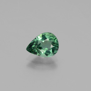 Apatite vert naturelle en forme de poire, 1,03 ct, VS