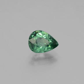 Apatite vert naturelle en forme de poire, 1,03 ct, VS