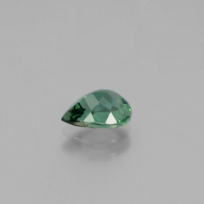 Apatite vert naturelle en forme de poire, 1,03 ct, VS