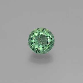 Apatite vert naturelle coupe roude, 1,09 ct, VS