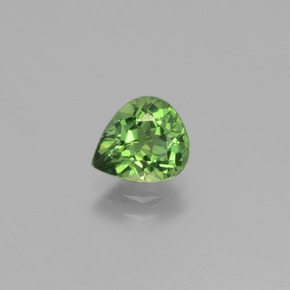 Apatite vert naturelle en forme de poire, 1,09 ct, VVS