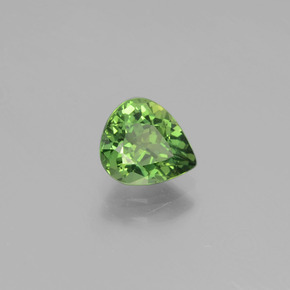 Apatite vert naturelle en forme de poire, 1,09 ct, VVS