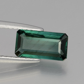 Apatite vert naturelle taille émeraude, 1,28 ct, VS